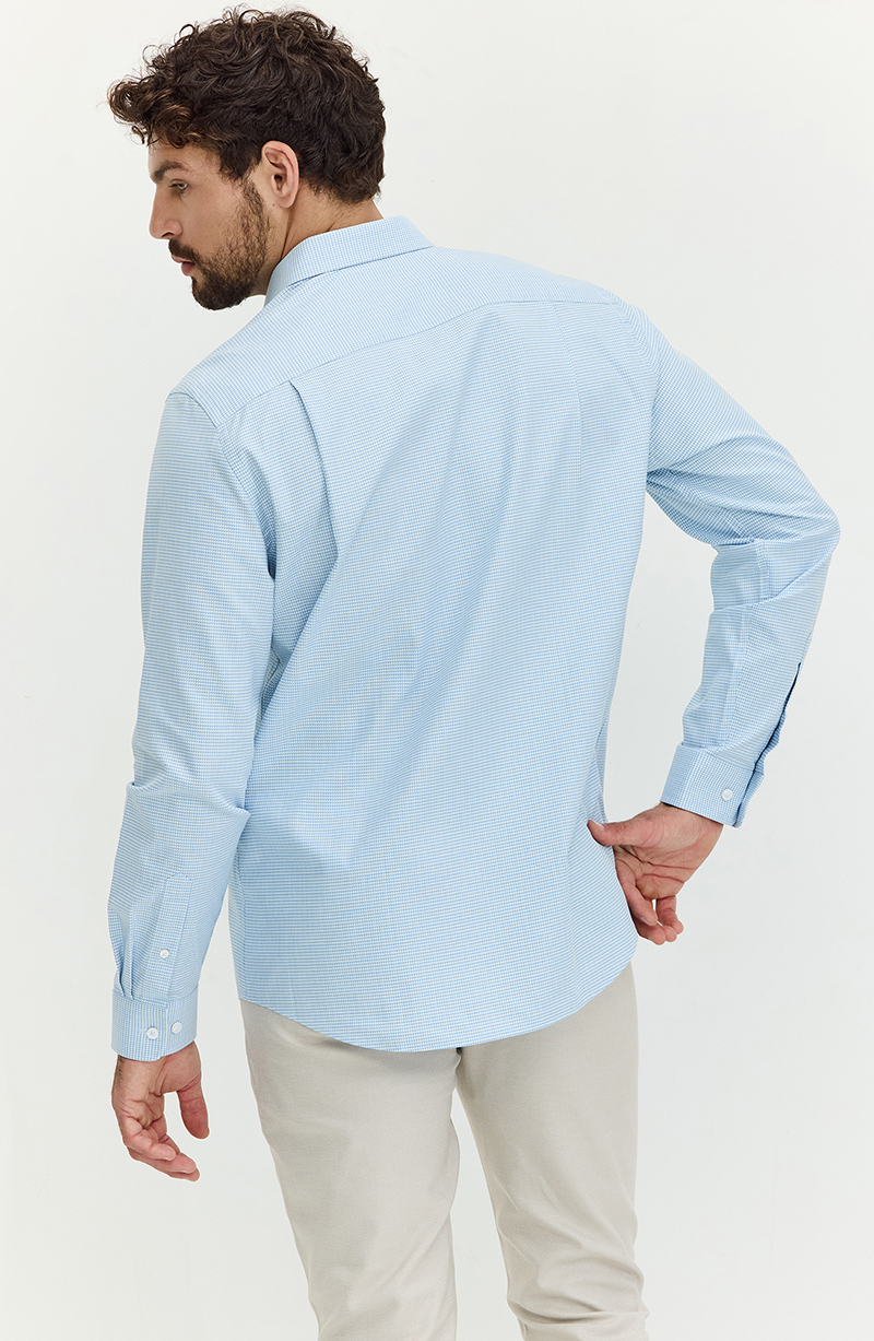 Camisa Hombre Manga Larga Abotonada En Delantero hover